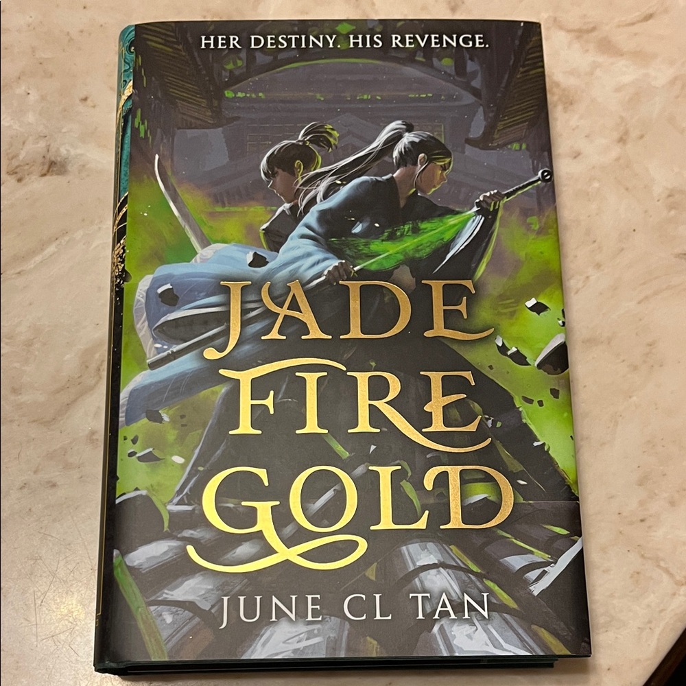 June CL Tan Jade Fire Gold Signed Edition Hardcover Book